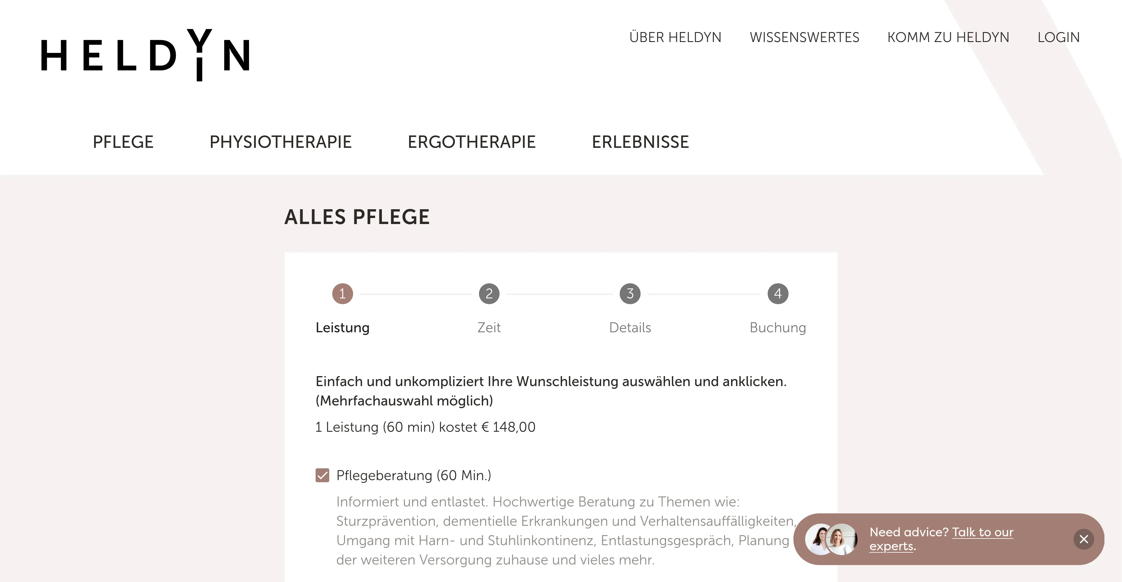 Plattform im Gesundheitsbereich